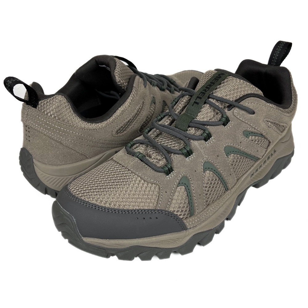 Merrell Oakcreek Shoes Men's 13 Taupe Suede Hiking Outdoor Trail Low Sneakers